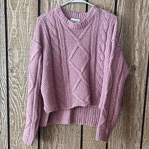 Zenana Knit Mauve Sweater Size Medium